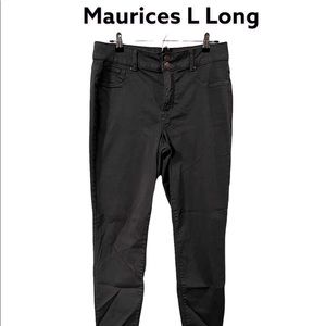 Maurices grey high rise jeggings size L Long
